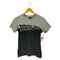 ディーゼル DIESEL バイカラー クルーネック半袖Tシャツ カットソー メンズ XS