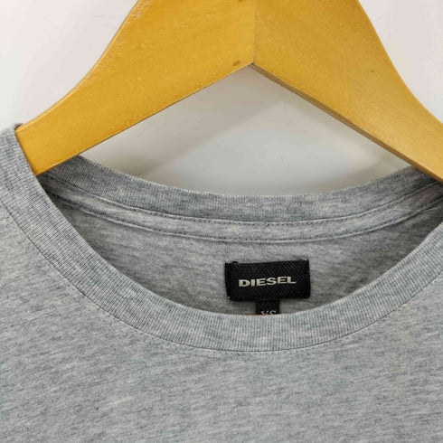 ディーゼル DIESEL バイカラー クルーネック半袖Tシャツ カットソー メンズ XS