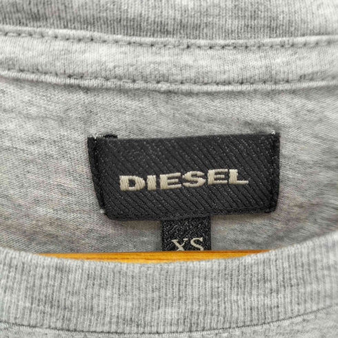 ディーゼル DIESEL バイカラー クルーネック半袖Tシャツ カットソー メンズ XS