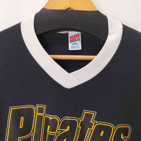 ソフェシャツ SOFFE SHIRTS USA製 VネックフロントプリントTシャツ メンズ MEDIUM