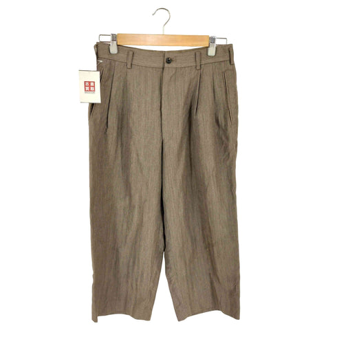 コムデギャルソンオム COMME des GARCONS HOMME 田中オム ウール2タックスラックス クロップド メンズ JPN:M