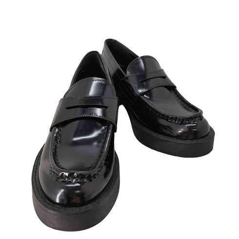 ザラ ZARA エナメル ペニーストラップ ローファー レディース JPN:24.5