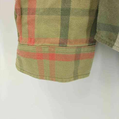 ギャップ Gap サンウォッシュド チェック柄 ツイル フランネル長袖シャツ メンズ JPN:M
