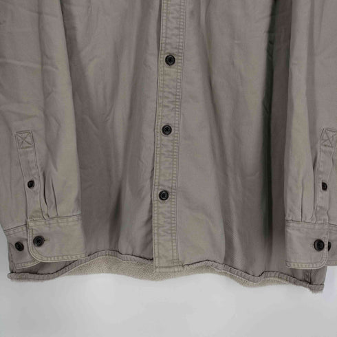 リーバイス Levis レギュラーカラー フラップポケット 裏地シェルパフリース L/S シャツ ジャケット メンズ import:XXL