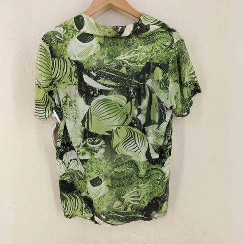 スワッガー SWAGGER 魚柄 リヨセル オープンカラーシャツ アロハシャツ メンズ JPN:M