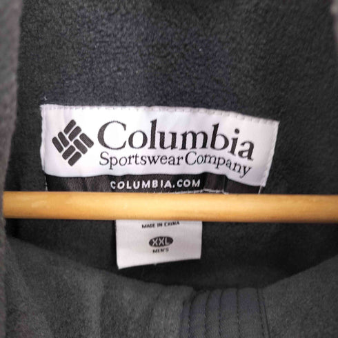 コロンビア Columbia 裏地フリース 袖ロゴ刺繍 スタンドネック ナイロン ジャケット メンズ import:XXL
