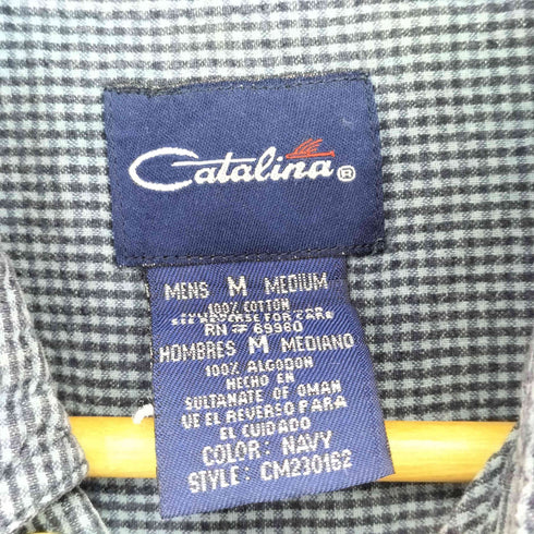 カタリナ Catalina シアサッカーボタンダウン半袖シャツ メンズ import:M