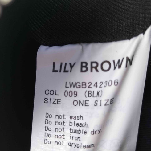 リリーブラウン Lily Brown 24SS ミニボウリングトートバッグ レディース