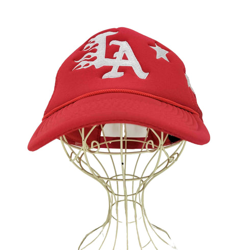 DROPOUT NEW YORK LA FLAMES TRUCKER HAT メンズ