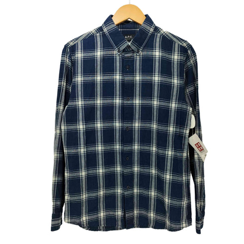 アーペーセー A.P.C. チェック柄 ボタンダウン ロングスリーブシャツ メンズ import:XS