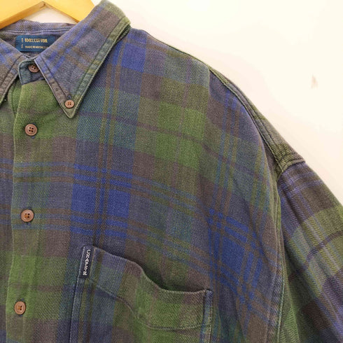 チャップスラルフローレン CHAPS RALPH LAUREN 90s チェック コットン ボタンダウンシャツ メンズ import:XL
