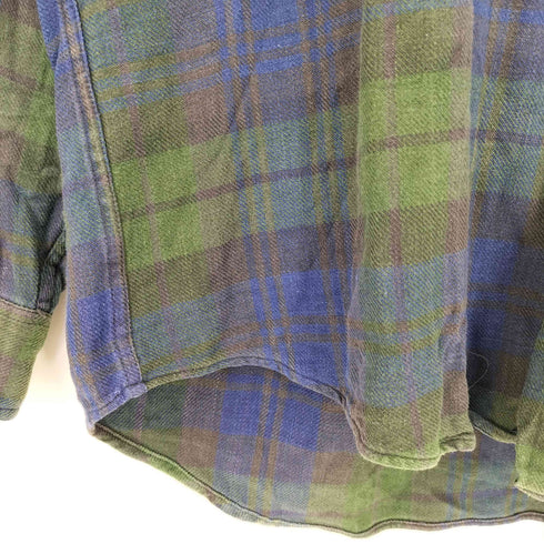 チャップスラルフローレン CHAPS RALPH LAUREN 90s チェック コットン ボタンダウンシャツ メンズ import:XL