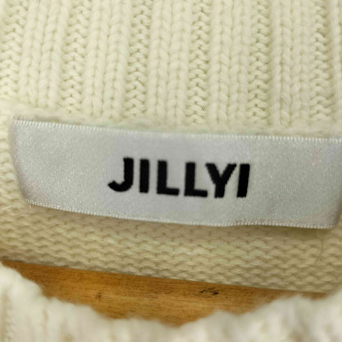 JILLYI フロントリボンデザインニットベスト レディース