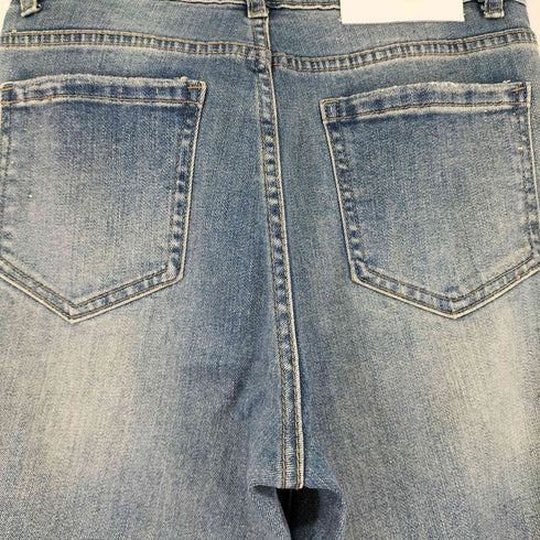 ラメデザインデニムパンツ レディース JPN:S
