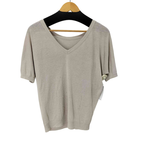 ウィークエンドマックスマーラ Weekend Max Mara シルクリネン 五分袖ニット レディース import:L