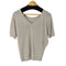 ウィークエンドマックスマーラ Weekend Max Mara シルクリネン 五分袖ニット レディース import:L