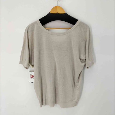 ウィークエンドマックスマーラ Weekend Max Mara シルクリネン 五分袖ニット レディース import:L
