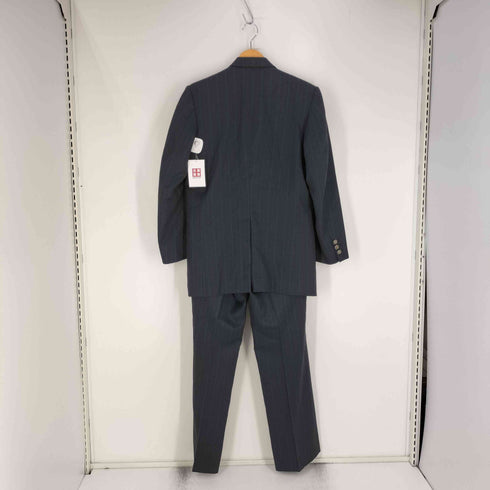 90s ロケットTALON SCABAL ストライプ ダブルブレスト テーラードジャケット タック スラックス メンズ