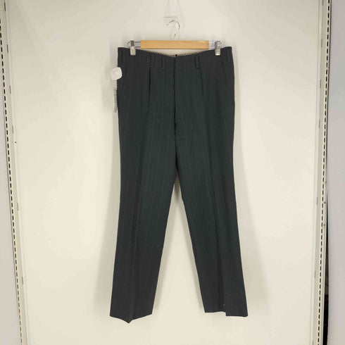 90s ロケットTALON SCABAL ストライプ ダブルブレスト テーラードジャケット タック スラックス メンズ