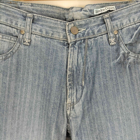 LONDON DENIM ヘリンボーン ブーツカット フレア デニムパンツ メンズ JPN:48