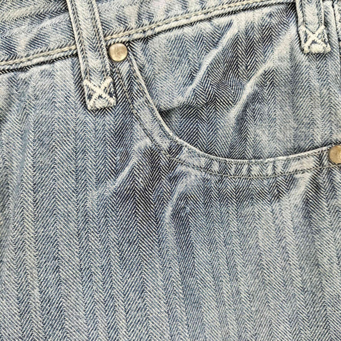 LONDON DENIM ヘリンボーン ブーツカット フレア デニムパンツ メンズ JPN:48