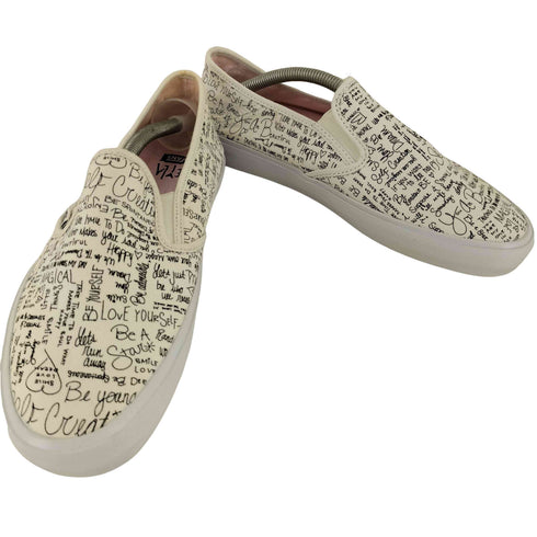 バンズ VANS LEILA コラボ 総柄スリッポン メンズ JPN:26