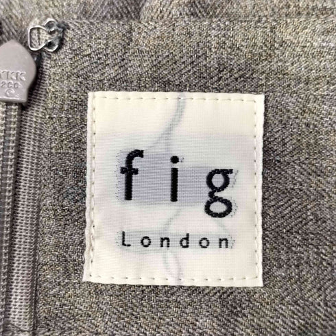 フィグロンドン fig London wool mood long SK ボックスプリーツ ロングスカート レディース FREE