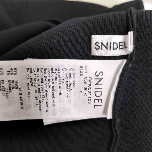 スナイデル snidel 23AW バルーンカラードッキングニットワンピ レディース JPN:0