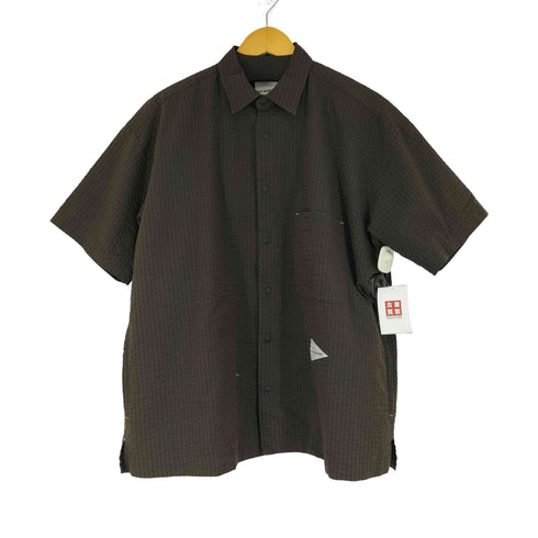 アンドワンダー and wander dry soft seersucker SS shirt メンズ JPN:L
