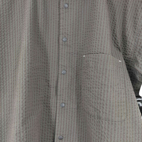 アンドワンダー and wander dry soft seersucker SS shirt メンズ JPN:L
