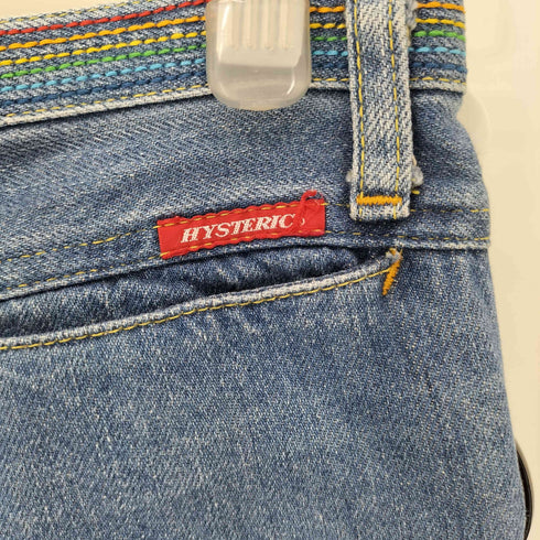 ヒステリックグラマー HYSTERIC GLAMOUR 90-00s KINKY JEANS ウエストレインボー ローライズ ブーツカットデニムパンツ Y2K メンズ S