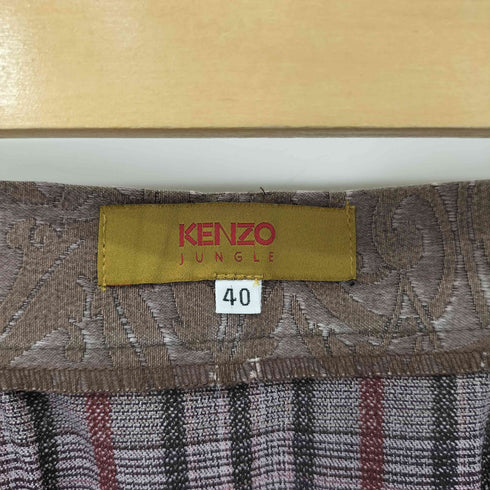ケンゾージャングル KENZO JUNGLE 80-90s リーフデザイン切替 シンチバック スカート レディース 40