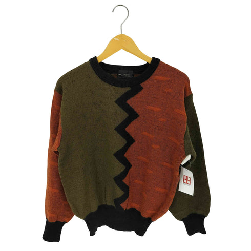 ミスタージュンコ Mr.JUNKO 80-90s モヘヤ混 バイカラー ウールニット メンズ M