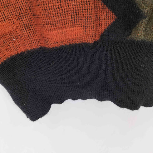 ミスタージュンコ Mr.JUNKO 80-90s モヘヤ混 バイカラー ウールニット メンズ M