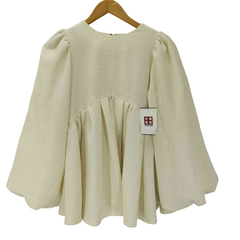 emm the shop tweedlike volumeblouse レディース FREE
