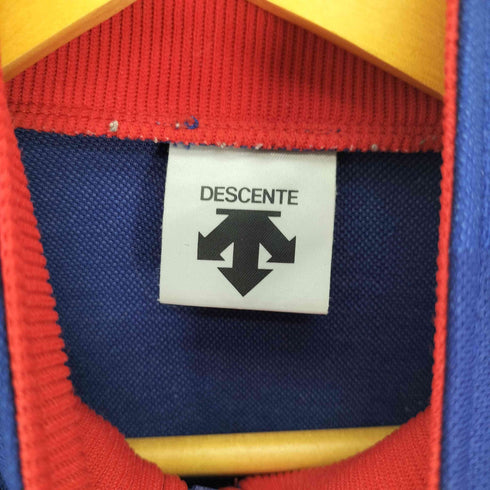 デサント descente 90-00S ロゴ刺繍 ボーダー 切替 トラック ジャケット レディース JPN:L