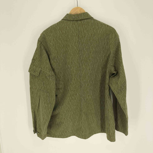 ユーロミリタリー Euro military NVA 東ドイツ軍 迷彩 レインドロップカモ ミリタリー コンバット ジャケット フィールド ジャケット メンズ EUR:52