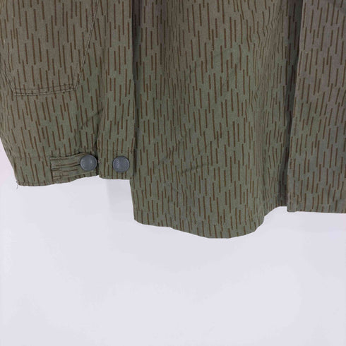 ユーロミリタリー Euro military NVA 東ドイツ軍 迷彩 レインドロップカモ ミリタリー コンバット ジャケット フィールド ジャケット メンズ EUR:52