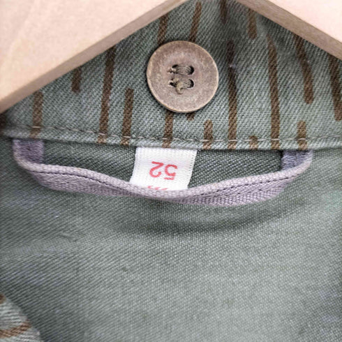 ユーロミリタリー Euro military NVA 東ドイツ軍 迷彩 レインドロップカモ ミリタリー コンバット ジャケット フィールド ジャケット メンズ EUR:52