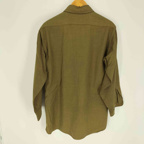 ユーエスアーミー U.S. ARMY 60S アメリカ陸軍 GI M-37 L/S フィールド ウール フランネル シャツ 1968年製 メンズ