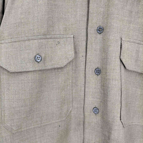 ユーエスアーミー U.S. ARMY 60S アメリカ陸軍 GI M-37 L/S フィールド ウール フランネル シャツ 1968年製 メンズ
