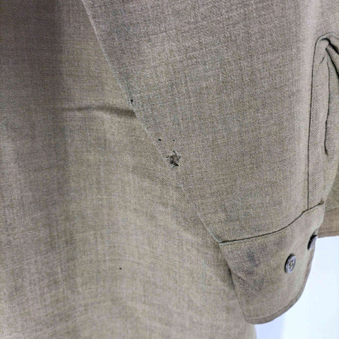 ユーエスアーミー U.S. ARMY 60S アメリカ陸軍 GI M-37 L/S フィールド ウール フランネル シャツ 1968年製 メンズ