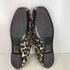 ガニー Ganni Leopard Eyelets Lace Up Ballerina レディース 37