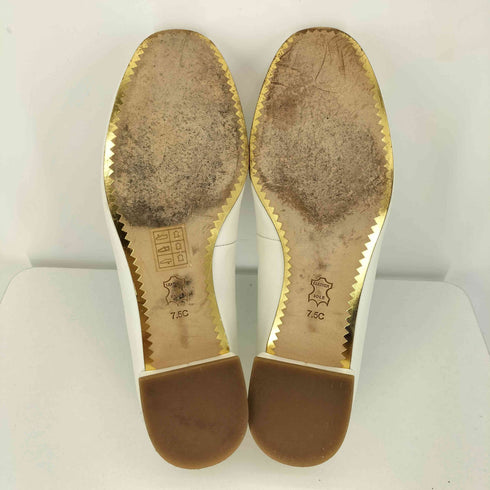 トリーバーチ TORY BURCH ロゴプレート フラットシューズ パンプス レディース 7.5C