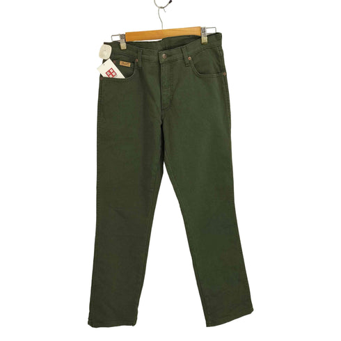 ラングラー Wrangler TEXAS グリーン ジップフライデニムパンツ メンズ 33/32