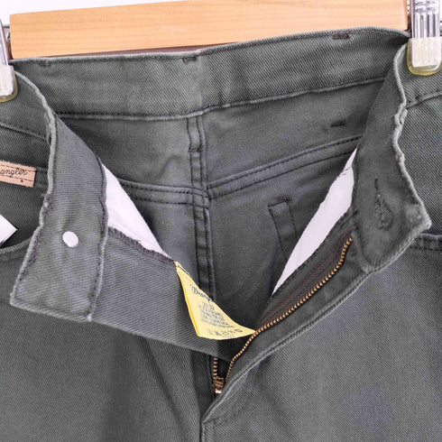 ラングラー Wrangler TEXAS グリーン ジップフライデニムパンツ メンズ 33/32