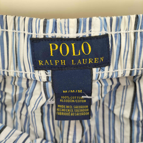 ポロラルフローレン POLO RALPH LAUREN CLASSIC UNDERWEAR ポニー刺繍 ドローコード ストライプ パジャマ パンツ メンズ M