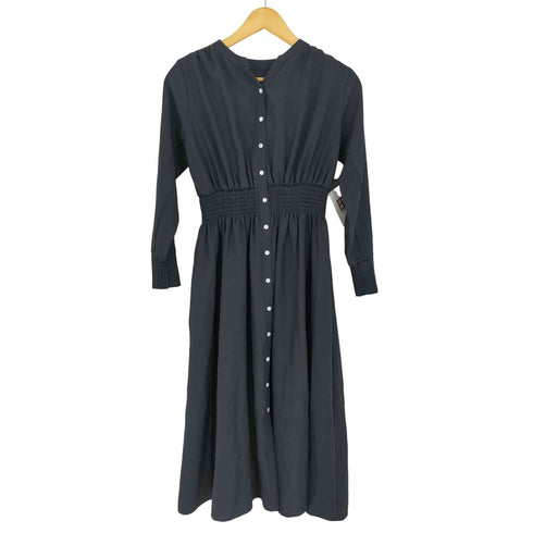 ichi yon nana 147 ウエストゴム スキッパーシャツワンピース レディース JPN:XS