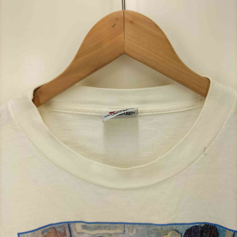 90s USA製 93年コピーライト BLUE CHICAGO ジャズプリントクルーネックTシャツ メンズ JPN:L