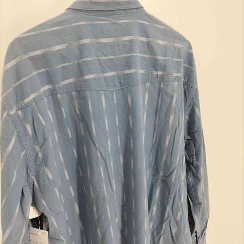 オービス ORVIS 90S レギュラーカラー ハーフボタン フラップポケット カットオフ ストライプ プルオーバー L/S シャツ メンズ import:XL